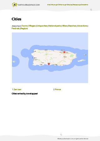 example page 4 from our offline Travel Guide for Puerto Rico
